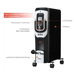 Güde Ölradiator 9 Rippen 2.000 W