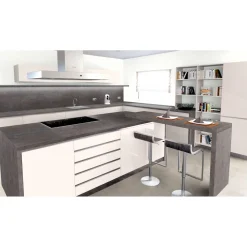 Getaelements Küchenarbeitsplatte metall versicolour