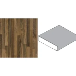 Getaelements Küchenarbeitsplatte nussbaum butcherblock hell 4100 x 600 x 39 mm