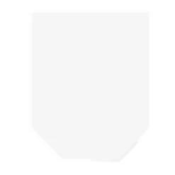 Glasbodenplatte 8mm Sechseck100x120cm