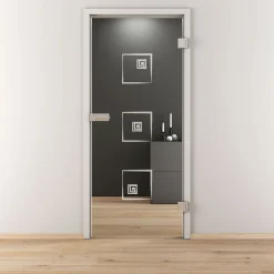 Glasdrehtür NOVA 587 83,4 x 197,2 cm Rechts