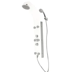 Glas-Duschpaneel weiß