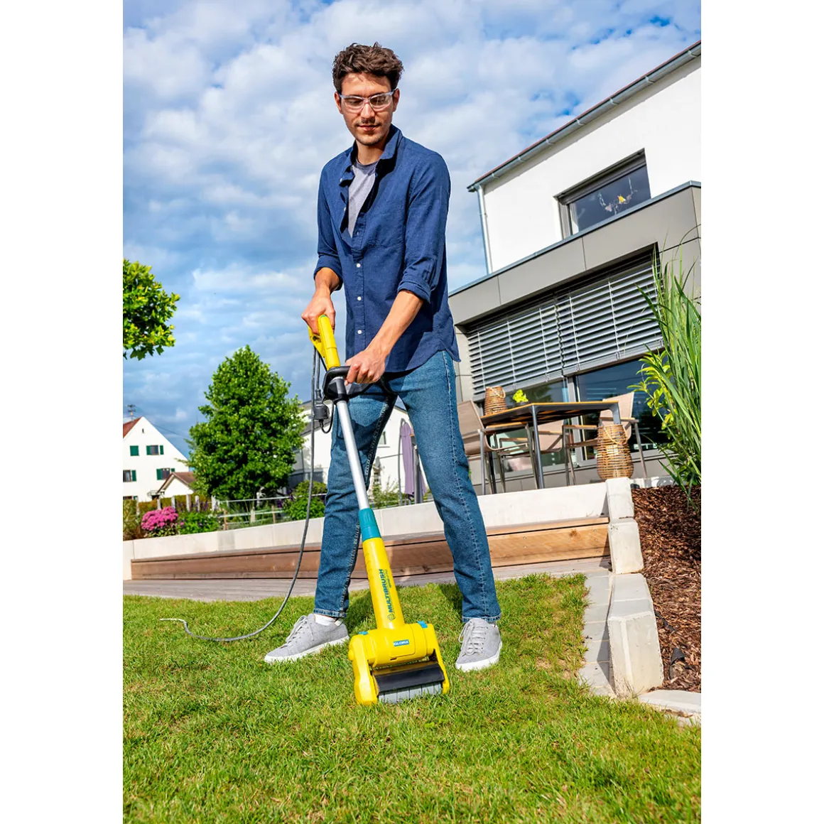 Gloria Multifunktionale Elektrobürste MultiBrush speedcontrol PLUS inkl Stein- und Fugenbürste