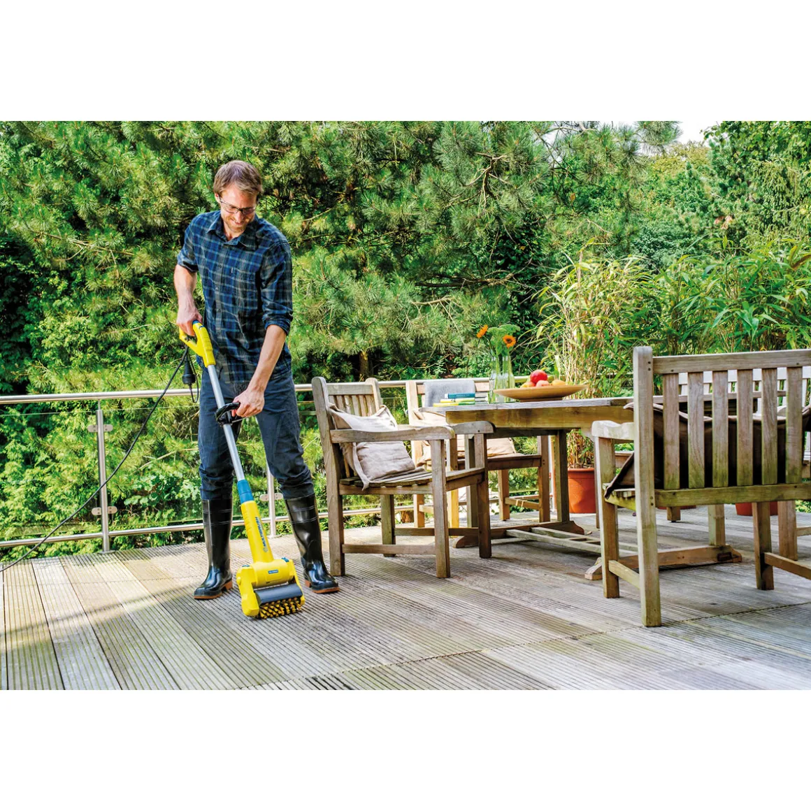 Gloria Multifunktionale Elektrobürste MultiBrush speedcontrol PLUS inkl Stein- und Fugenbürste