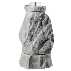 GreenLife Springbrunnen-Set für den Dekor-Regenspeicher „Hinkelstein“, granitgrau