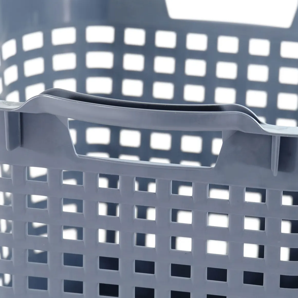 GreenLife Uni-Korb 25 kg, 3 Stück, drehstapelbar, grau