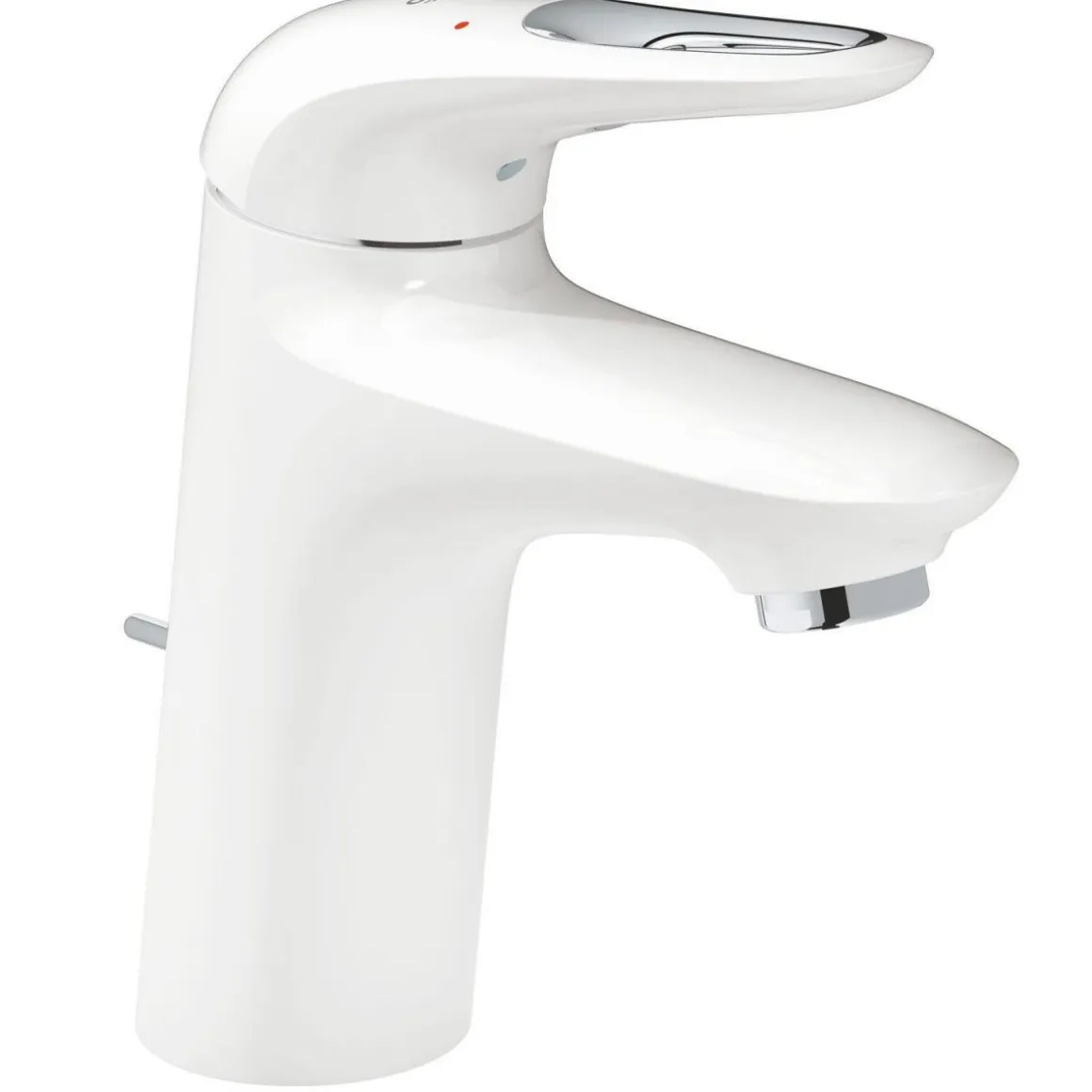 Grohe Einhand-Waschtischbatterie Eurostyle S-Size Hebel offen moon white/chrom
