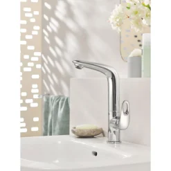 Grohe Einhand-Waschtischbatterie Eurostyle L-Size Hebel offen