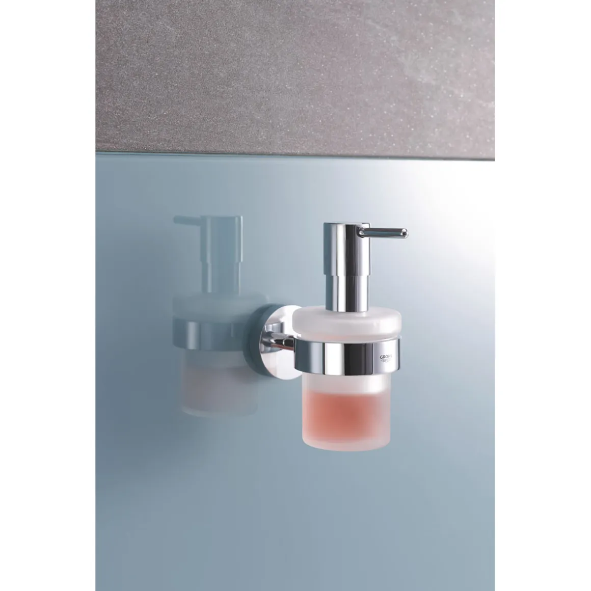 Grohe Halter mit Seifenspender Essentials Durchmesser 7,2 x 12,6 cm