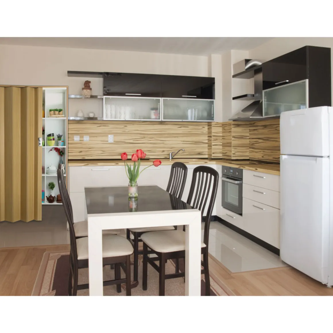 Grosfillex Falttür Spacy Altholzeffekt