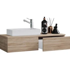 Gäste-Waschplatz Gudas 2-teilig Sonoma-Eiche