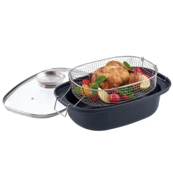 GSW Aromabräter 39 x 25cm mit Drahteinsatz 4L