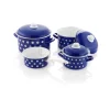 GSW Kochtopf-Set Pünktchen 7-tlg. blau/weiß
