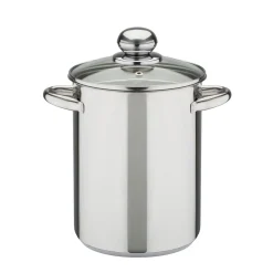 GSW Spargeltopf mit Glasdeckel und Einsatz 16cm 4,2L