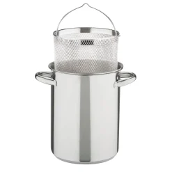 GSW Spargeltopf mit Glasdeckel und Einsatz 16cm 4,2L