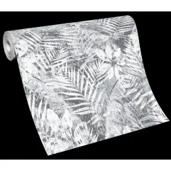 Guido Maria Kretschmer Vliestapete Blatt dunkelgrau