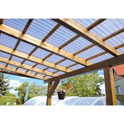 gutta PVC Wellplatte Prisma klar 200 x 90 cm