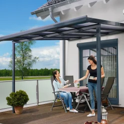 gutta Terrassenüberdachung Standard anthrazit 306 x 406 cm
