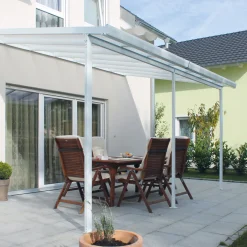 gutta Terrassenüberdachung Standard weiß 426 x 406 cm