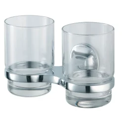 Haceka Aspen Becherhalter doppelt Glas Chrom