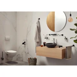 Haceka Aspen Becherhalter doppelt Glas schwarz