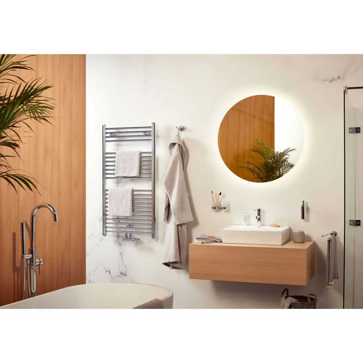 Haceka Kosmos Becherhalter doppelt Glas Chrom