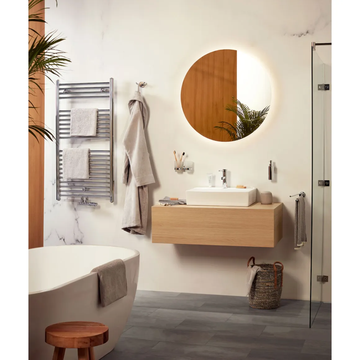 Haceka Kosmos Becherhalter doppelt Glas Chrom