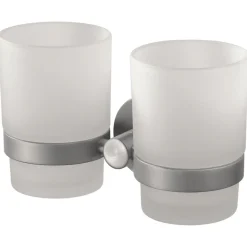 Haceka Kosmos Becherhalter doppelt Glas Gebürstet