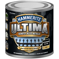 Hammerite Metallschutzlack Ultima Tiefschwarz matt 250 ml
