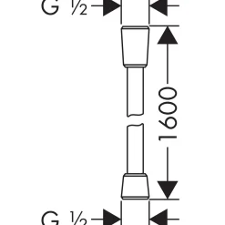 Hansgrohe Brauseschlauch Isiflex 160 cm Chrom