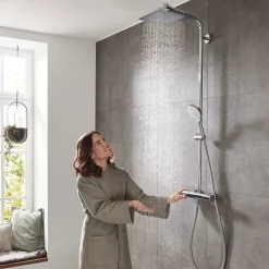 Hansgrohe Duschsystem 240 Crometta E 1 Strahlart mit Thermostat Chrom