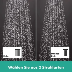 Hansgrohe Duschsystem Vernis Shape mit Thermostat chrom