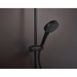 Hansgrohe Duschsystem Vernis Shape mit Thermostat mattschwarz