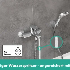 Hansgrohe Einhebel-Wannenmischer Vernis Blend Aufputz chrom