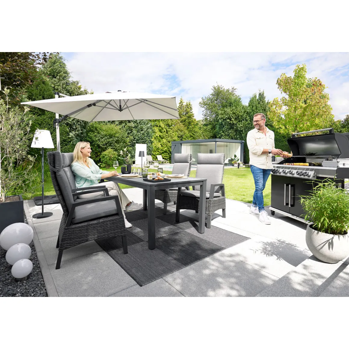 Haveson Ampelschirm Catania Square 270 x 270 cm