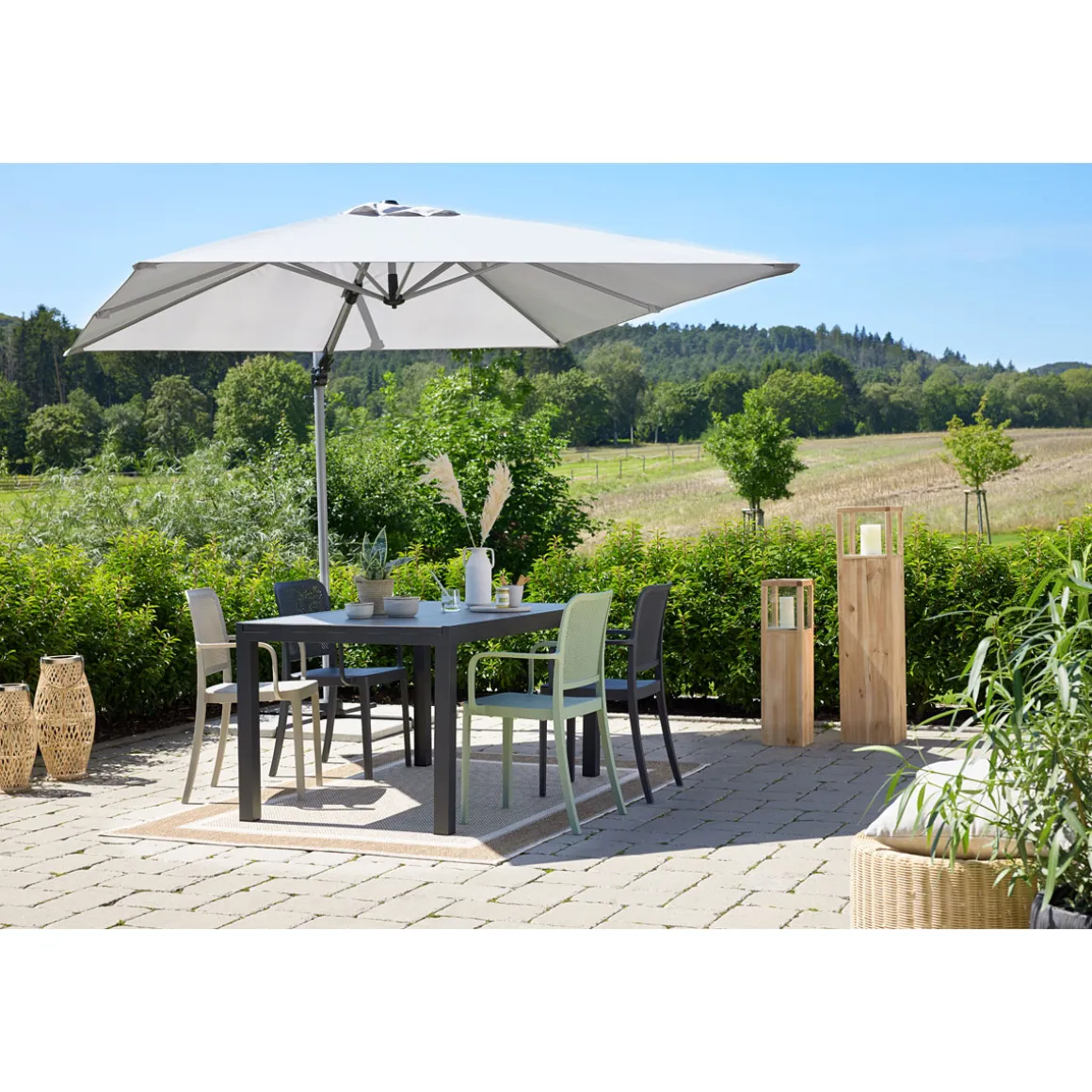 Haveson Ampelschirm Catania Square 270 x 270 cm