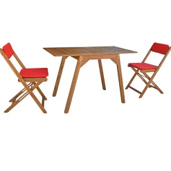 Haveson Balkonstuhl Rhodos 41,5 x 81 x 55 cm Eukalyptus