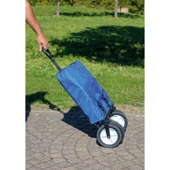Haveson Bollerwagen faltbar 89 x 59 x 48 cm blau