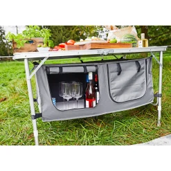 Haveson Camping-Tisch mit Ablagefächern