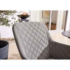 Haveson Drehsessel NOVARA drehbar LIKA-TEX-Bezugsstoff anthrazit