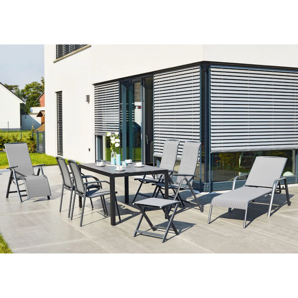 Haveson Gartentisch Atlanta 150 x 90 x 74 cm