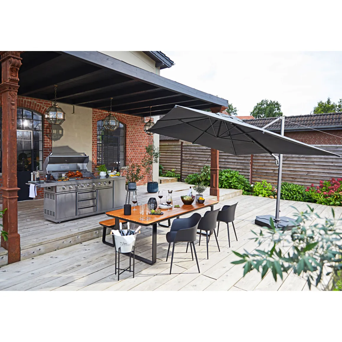 Haveson Gartentisch Montenegro 230 x 74 x 100 cm