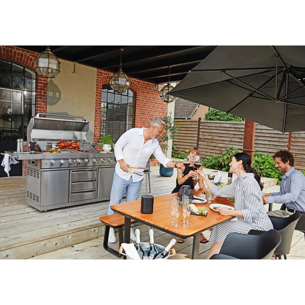 Haveson Gartentisch Montenegro 230 x 74 x 100 cm