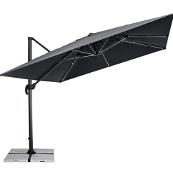 Haveson LED-Ampelschirm Cremona 300 x 300 cm anthrazit