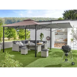 Haveson Pavillon cappuccinofarben 330 x 330 cm