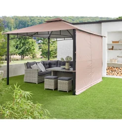 Haveson Pavillon cappuccinofarben 330 x 330 cm