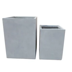 Haveson Pflanzkasten Granite 39,5 x 39,5 x 54 cm hellgrau