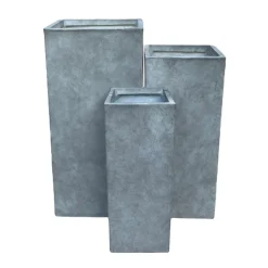 Haveson Pflanzsäule Wiped grey 35 x 35 x 70 cm