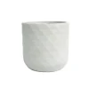 Haveson Pflanztopf Big Diamond weiß 37 x 37 x 37 cm