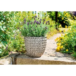 Haveson Pflanztopf geflochten Durchmesser 24 x 26 cm